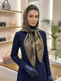 روسری نخ ابریشم قواره دار